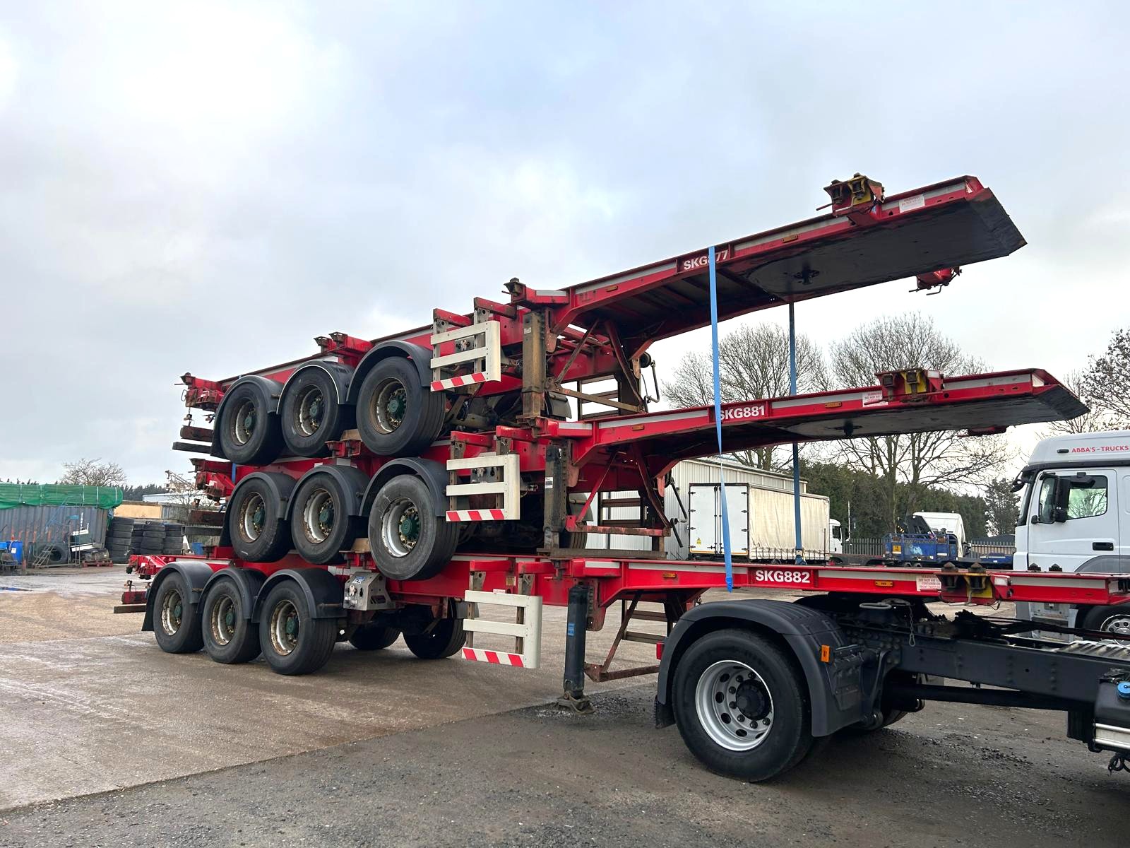 2016 SDC SLIDING SKELETAL TRAILERS (STACK TWO)