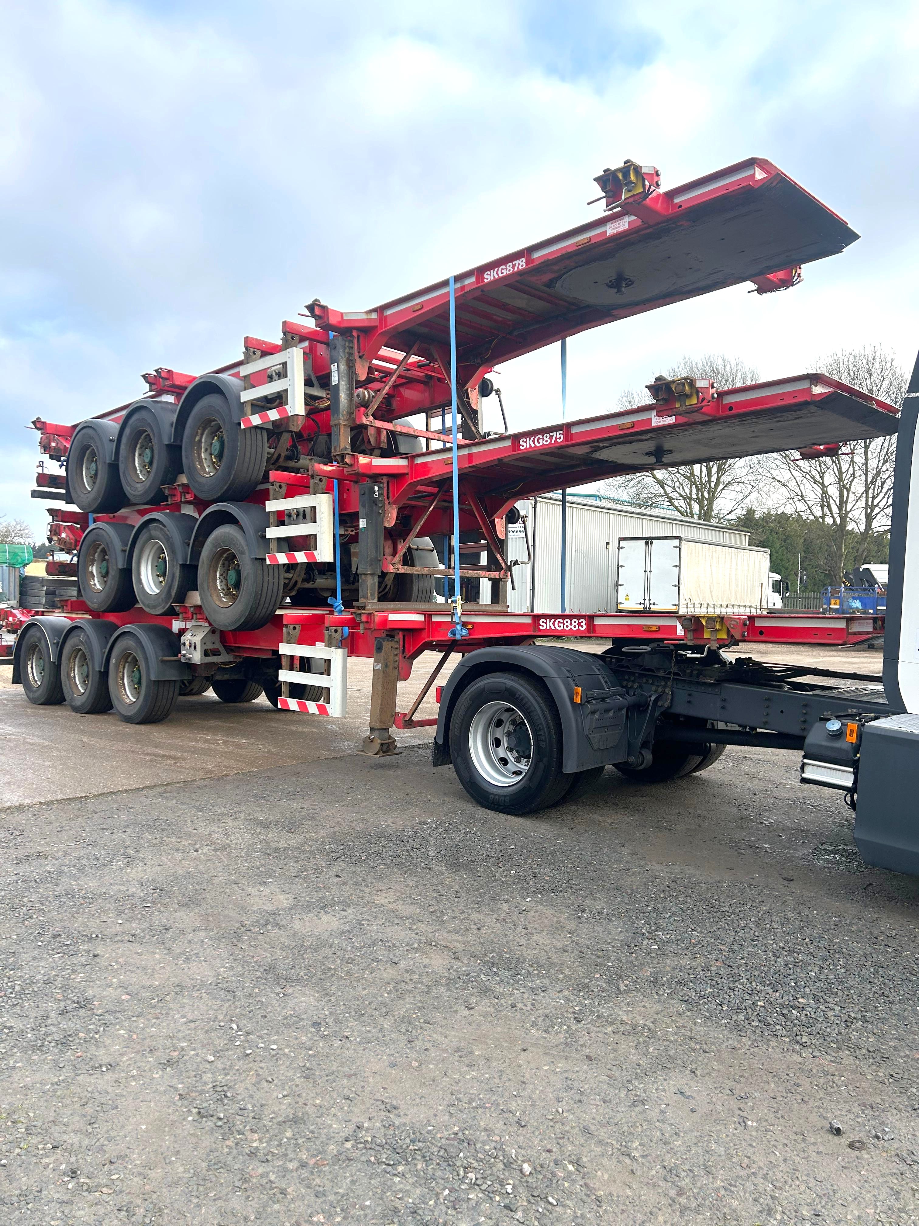 2016 SDC SLIDING SKELETAL TRAILERS (STACK ONE)